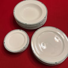 Eighteen pieces LENOX DECOR GREENWICH Fine Bone China Plates RARE VINTAGE