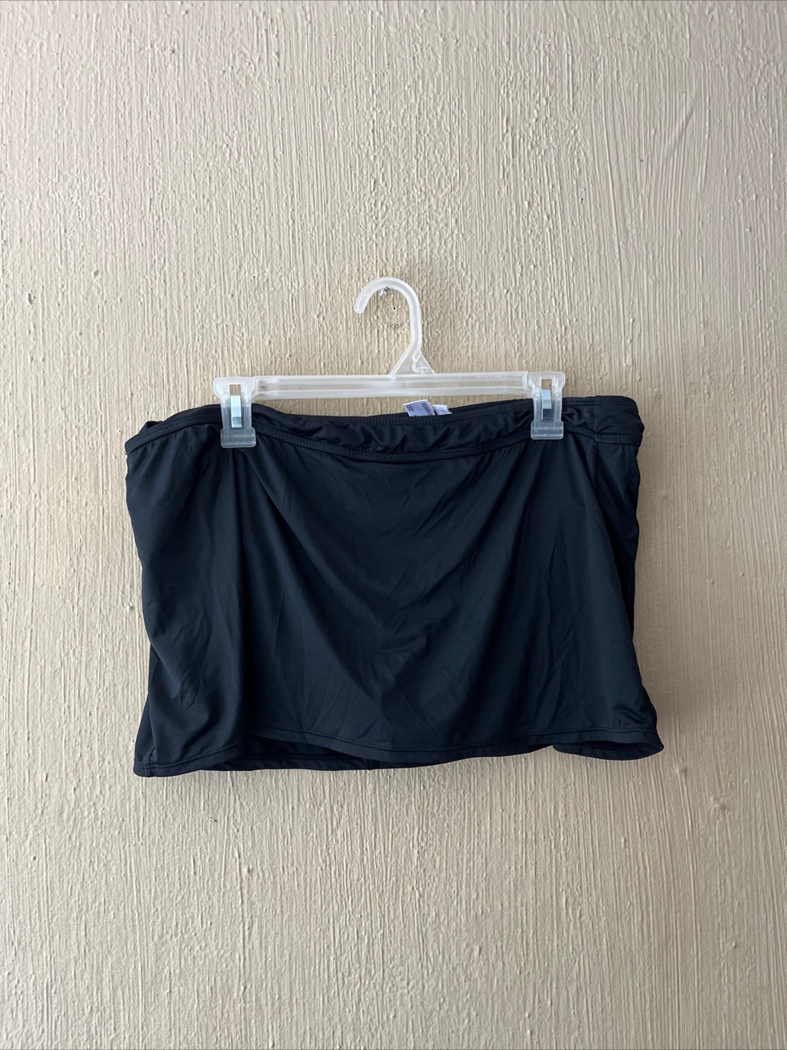 Liz Claiborne black Swim Skirt Skirted Bottoms Womens XLarge Swimwear