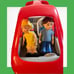 Little Tikes Vintage Dollhouse Family Mom Dad Baby Car Van Red Vehicle
