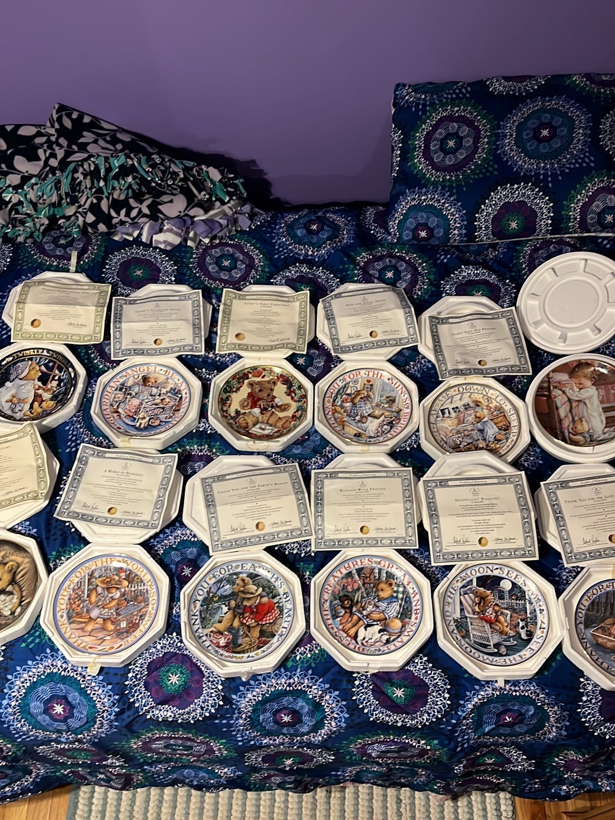 Danbury Mint plates- Teddy Bear