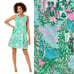 Lilly Pulitzer Dress XL Kristen Swing Lilly Loves Palm Beach Florida Lattice