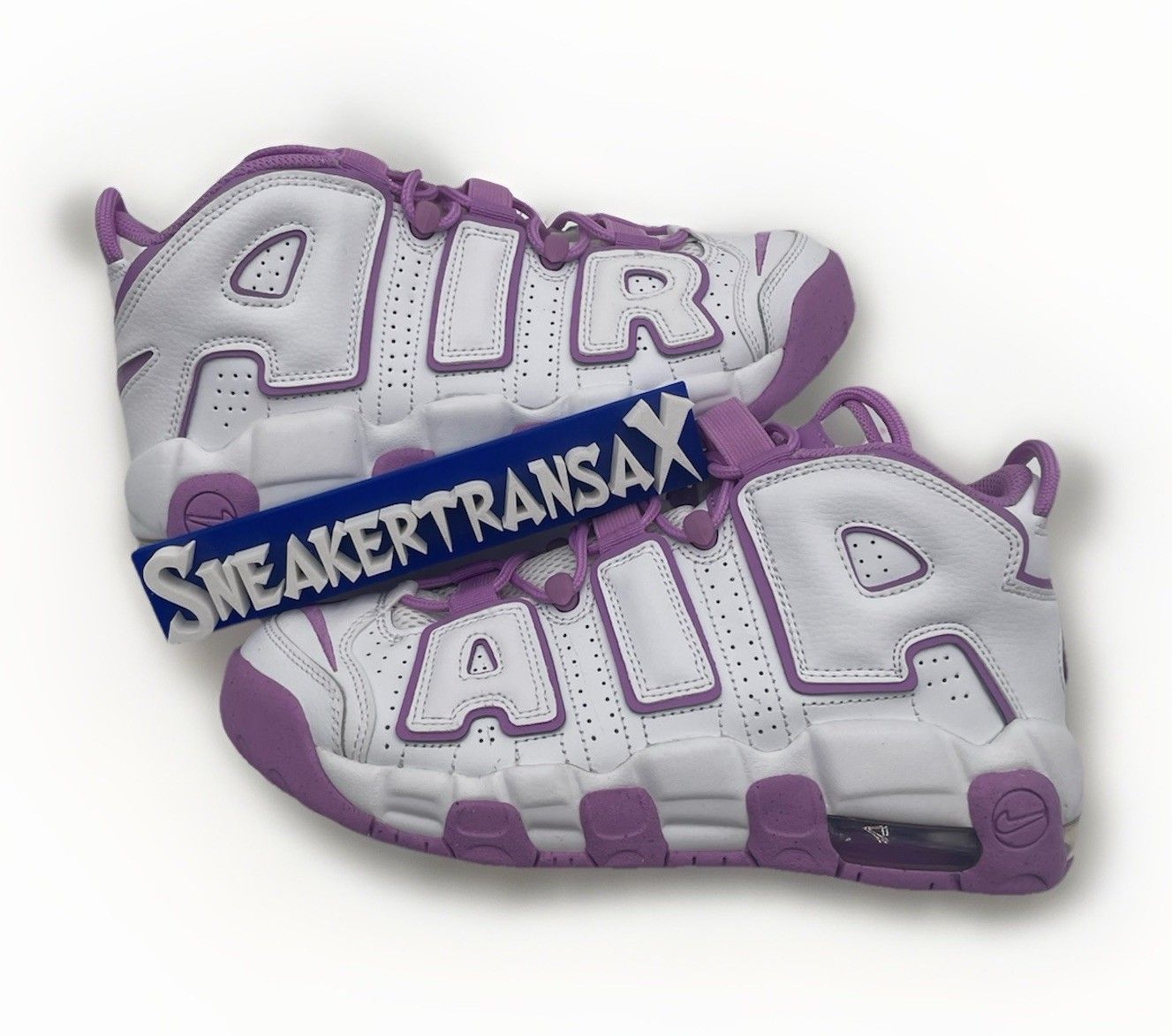 New Nike Air More Uptempo Fuchsia GS Pink White Size 6Y/7.5W FN6976 100 NB