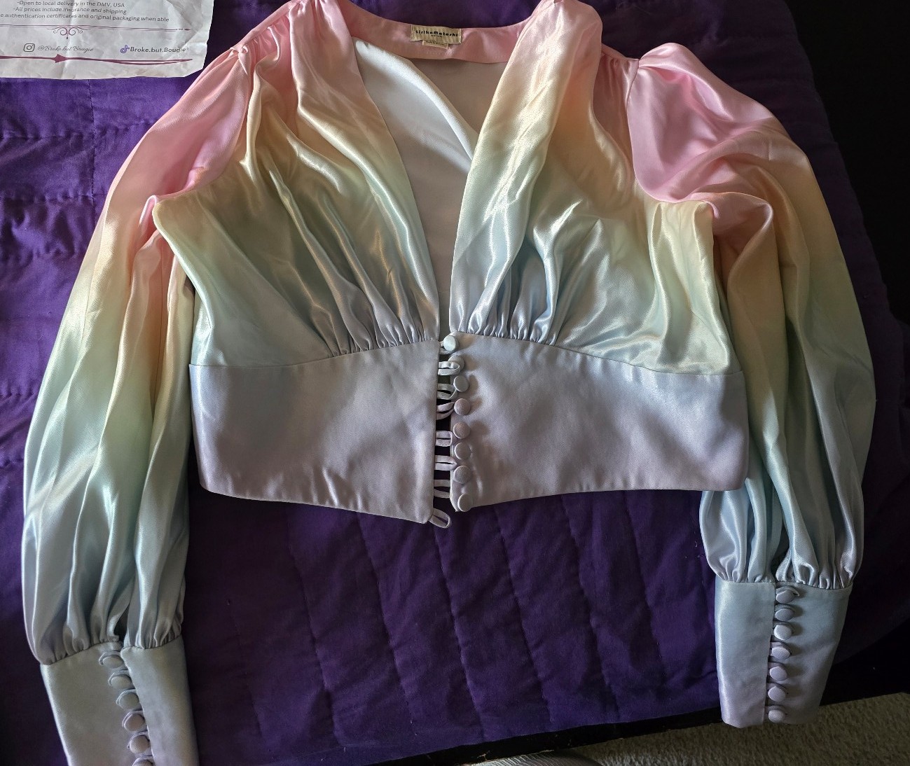Lirika Matoshi Rainbow Corset Top