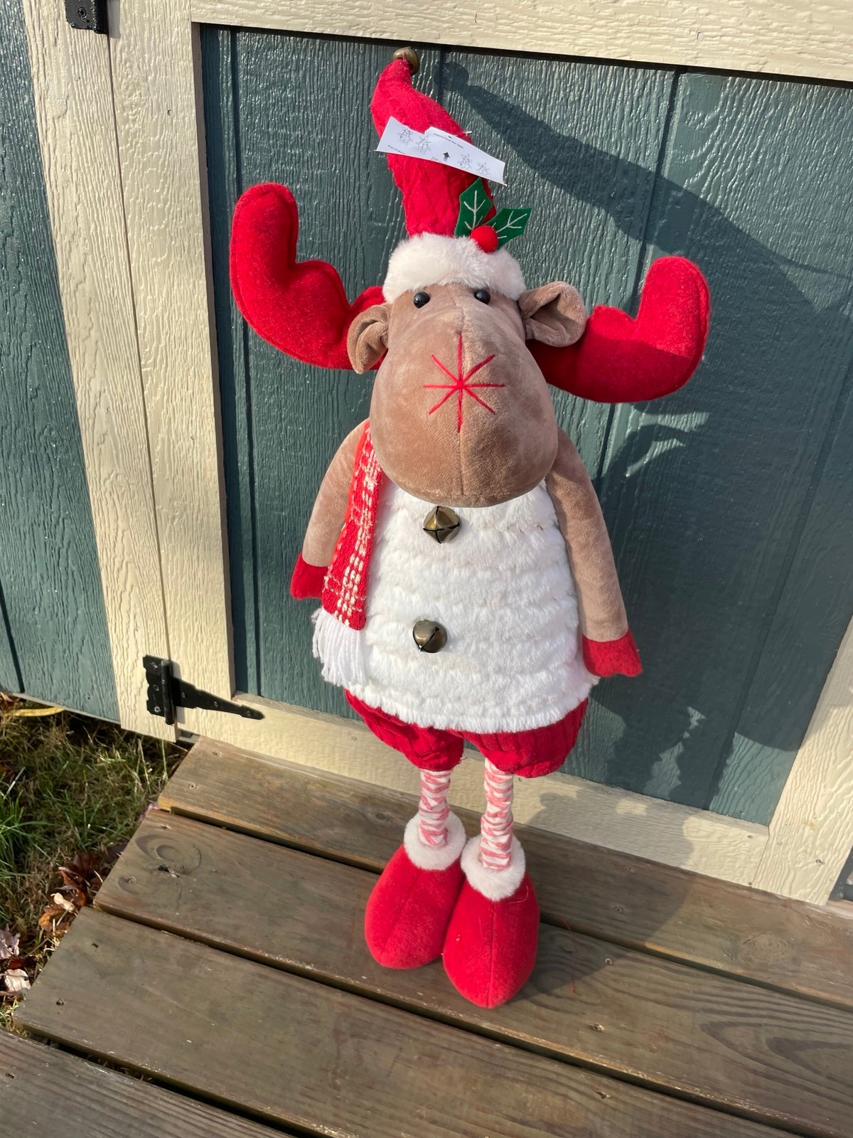 NWT 41” Holiday Christmas Expandable Height Moose