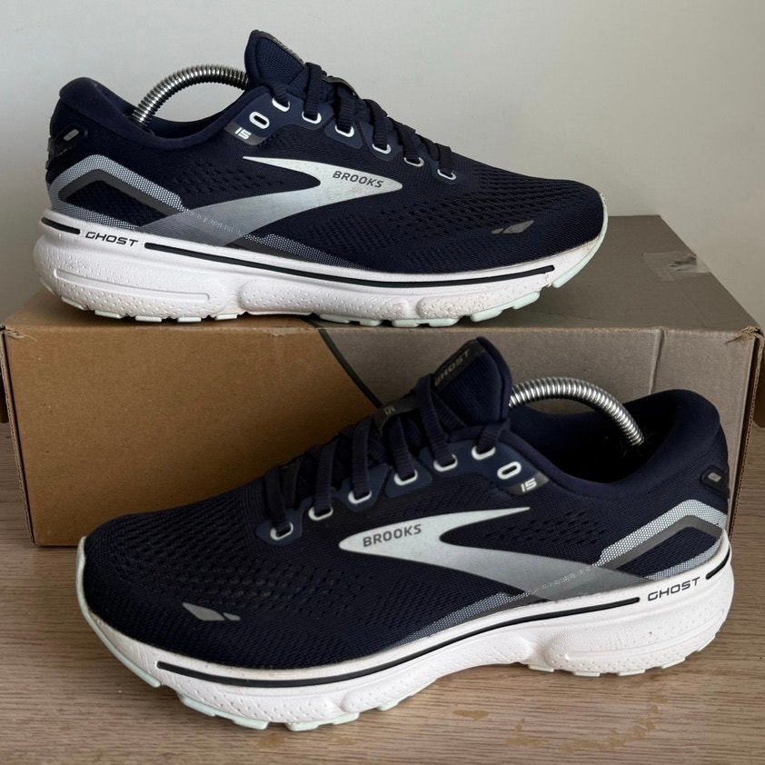 Brooks Ghost 15 Navy Blue Women Running Sneakers- SZ 7.5