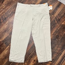 NWT Tommy Bahama Men’s 46x30 Tan Flying Fishbone 90% Silk Straight Leg Pants