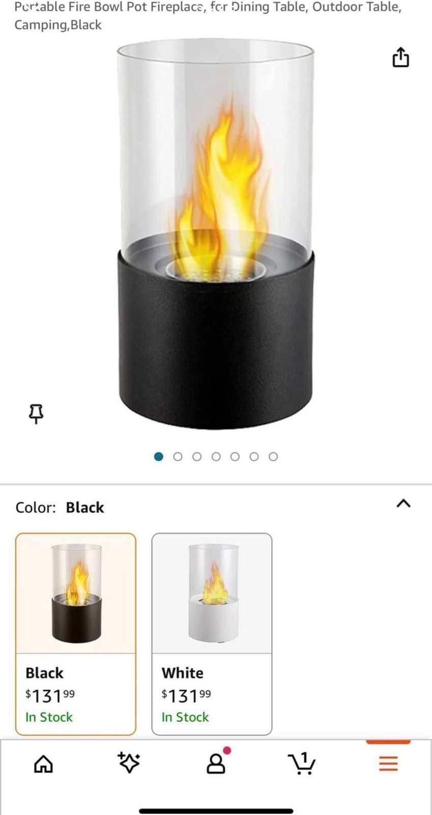 tabletop fire pit