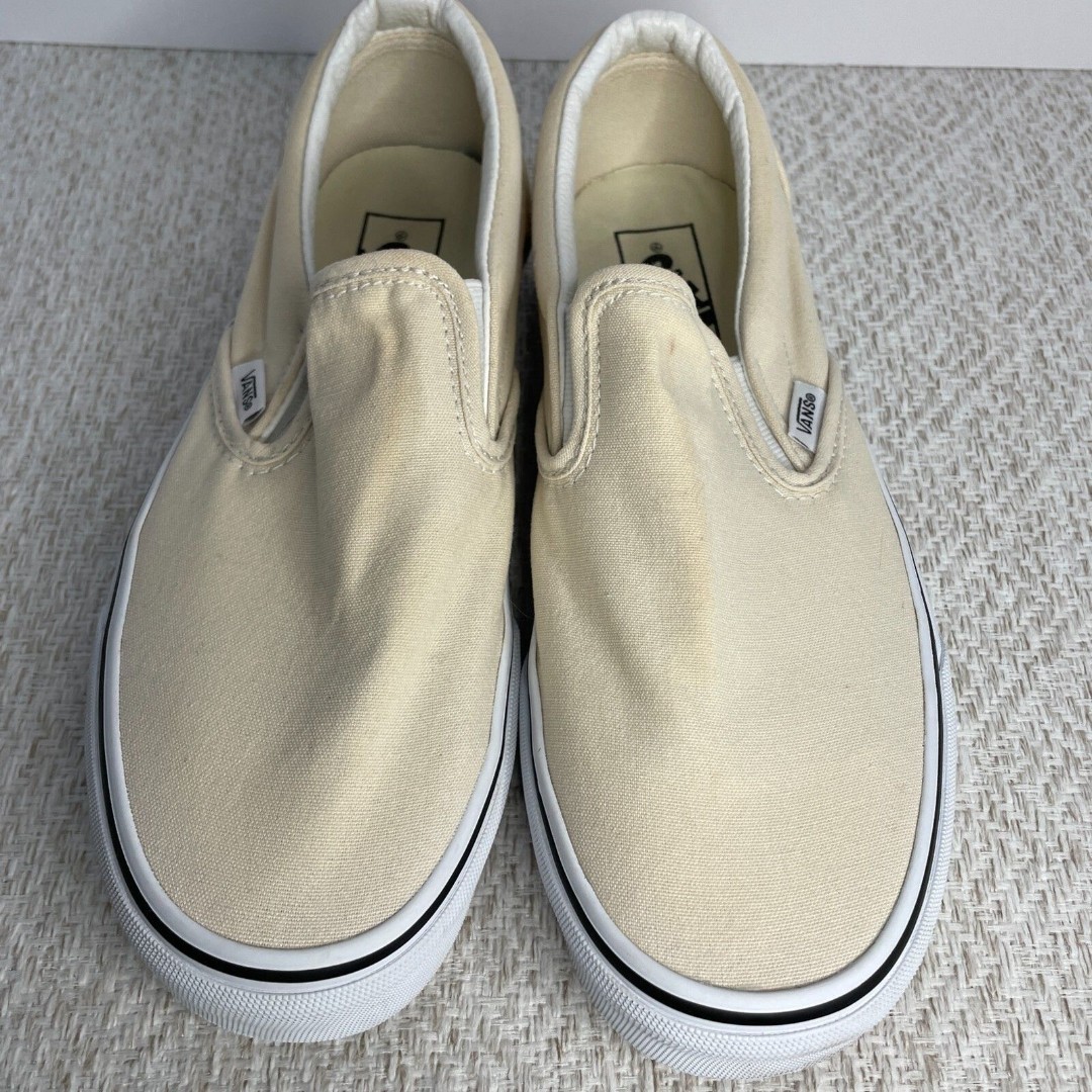 Vans Mens 8 Womens 9.5 Off The Wall Classic Canvas Slip On Skateboard Shoes READ