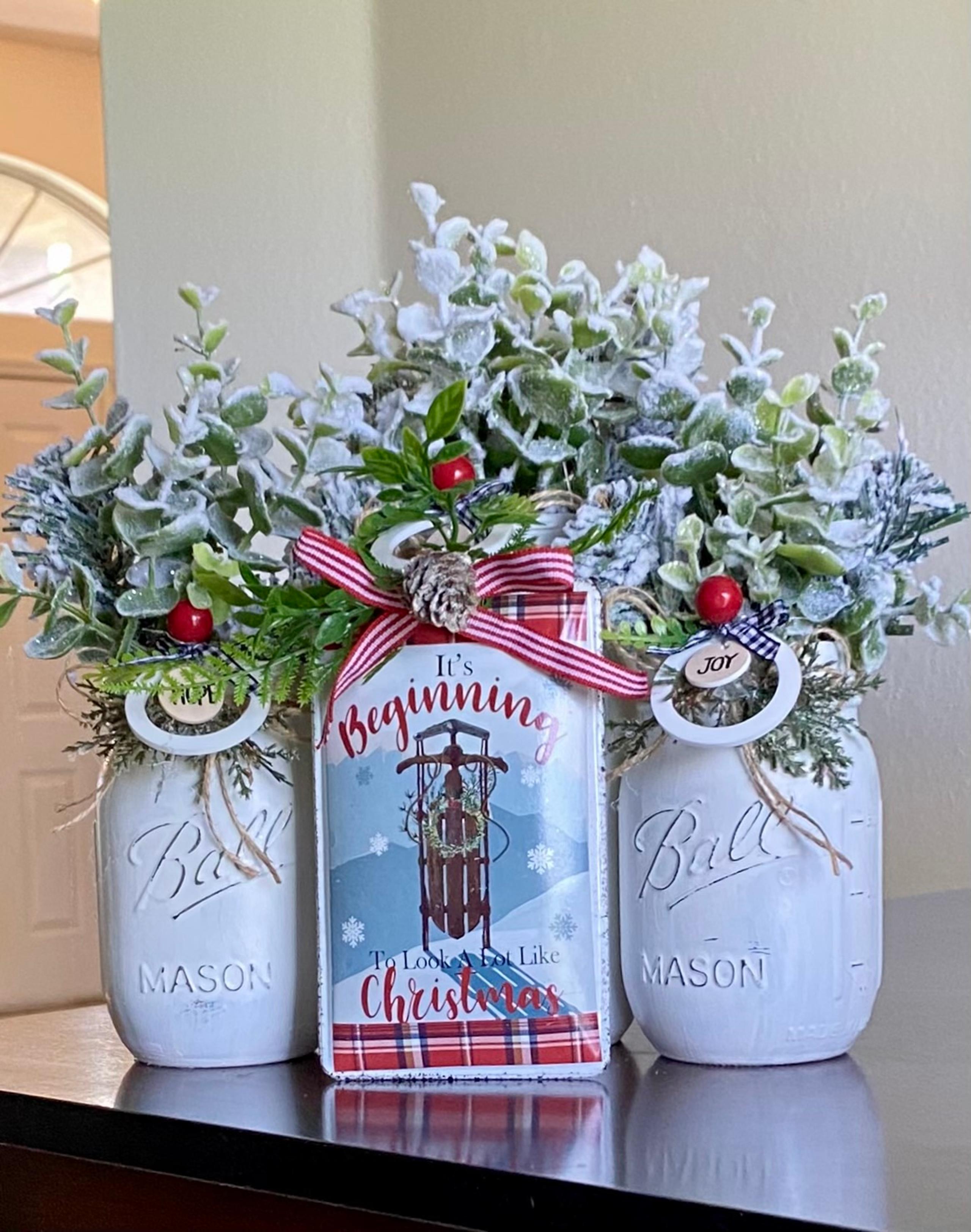 Farm Charm  Boho Chic Christmas Festive Centerpiece ❤️❤️❤️❤️