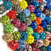 100 pcs 10mm Rhinestone CZ Pave Beads