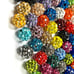 100 pcs 10mm Rhinestone CZ Pave Beads