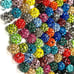 100 pcs 10mm Rhinestone CZ Pave Beads