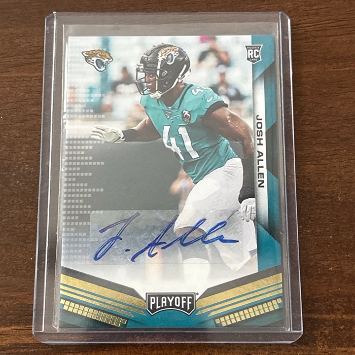 2019 Panini Playoff - Rookie Autographs Red Zone Auto Josh Hines-Allen Jaguars