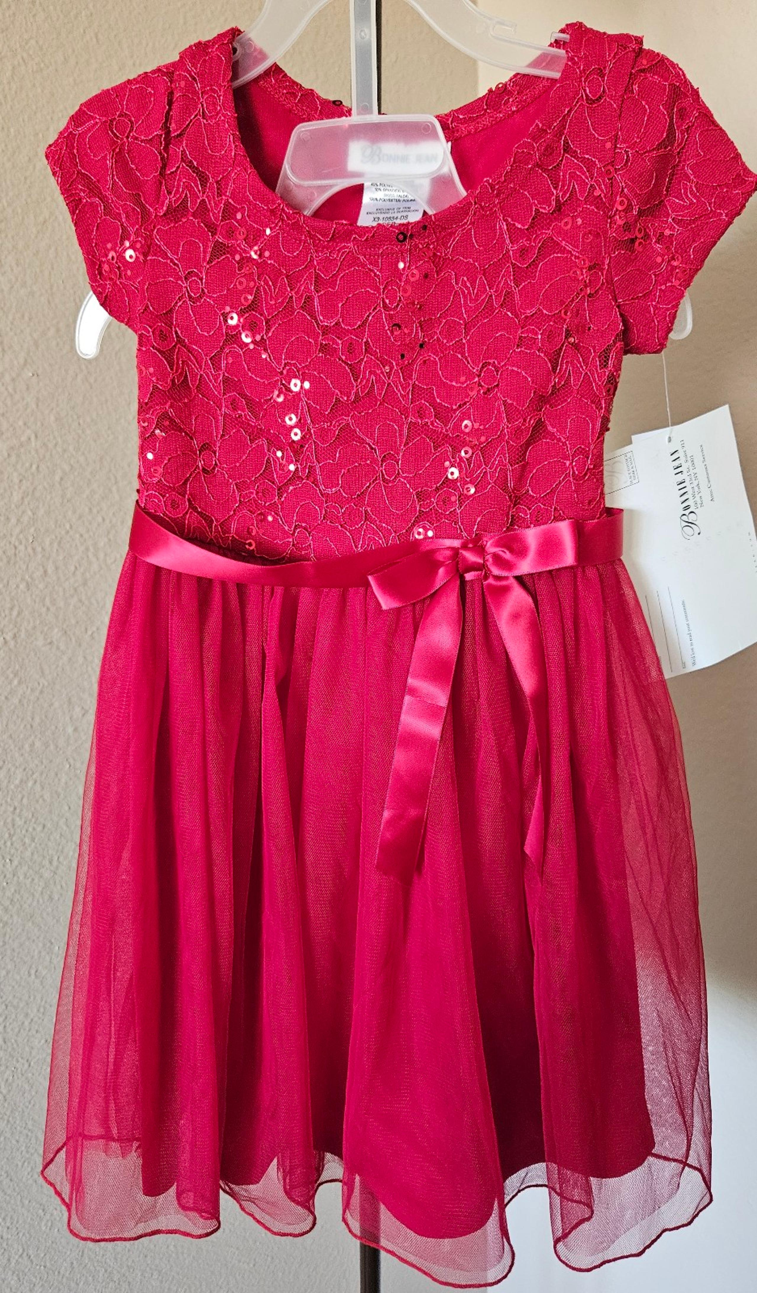 Bonnie Jean red dress, girl size 5