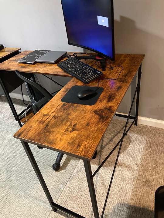 L Shaped Desk Gaming Computer 50 Inch Reversible Corner Table PC Work Table