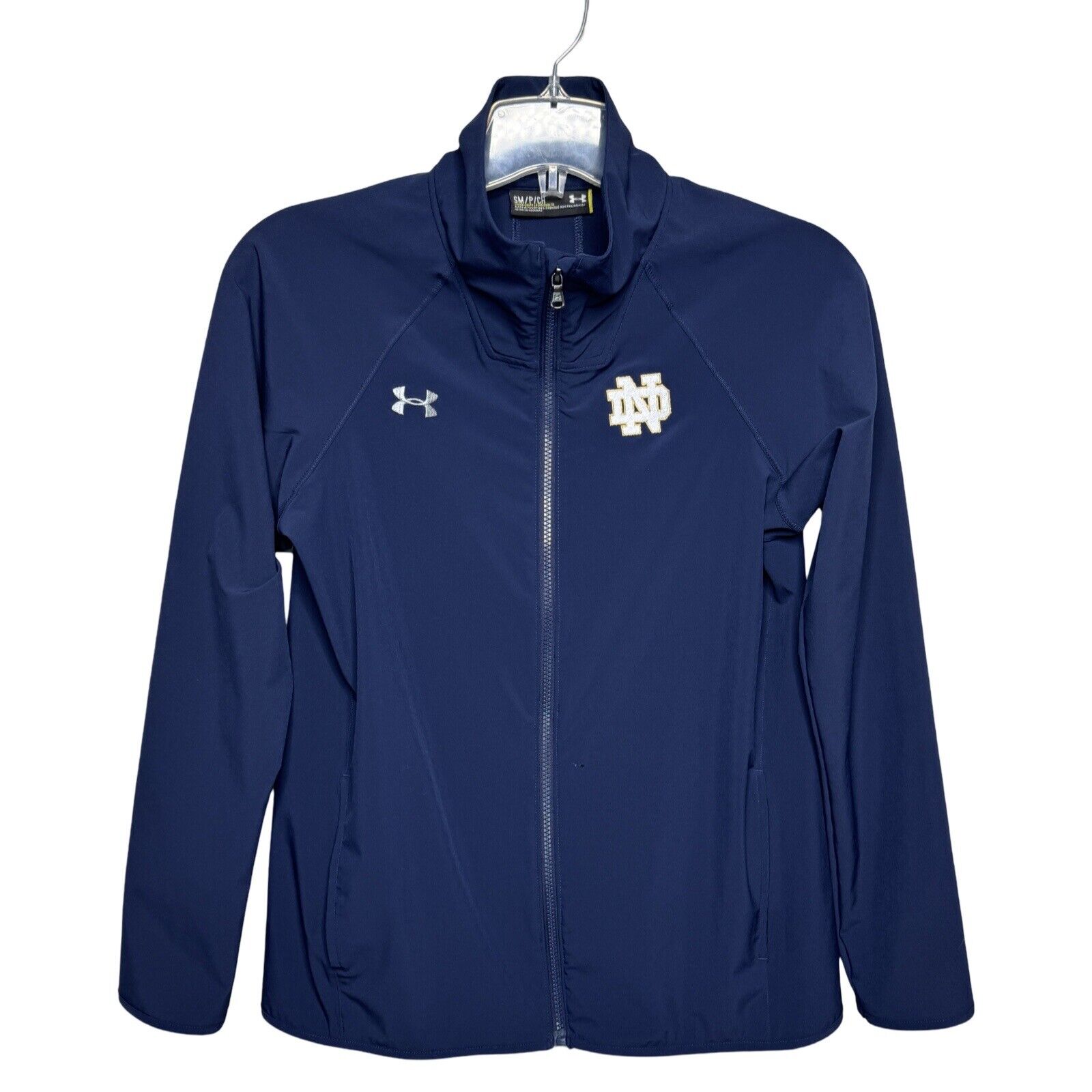 Under Armour Jacket Mens Small Navy Notre Dame Sportswear Fandom Athleisure
