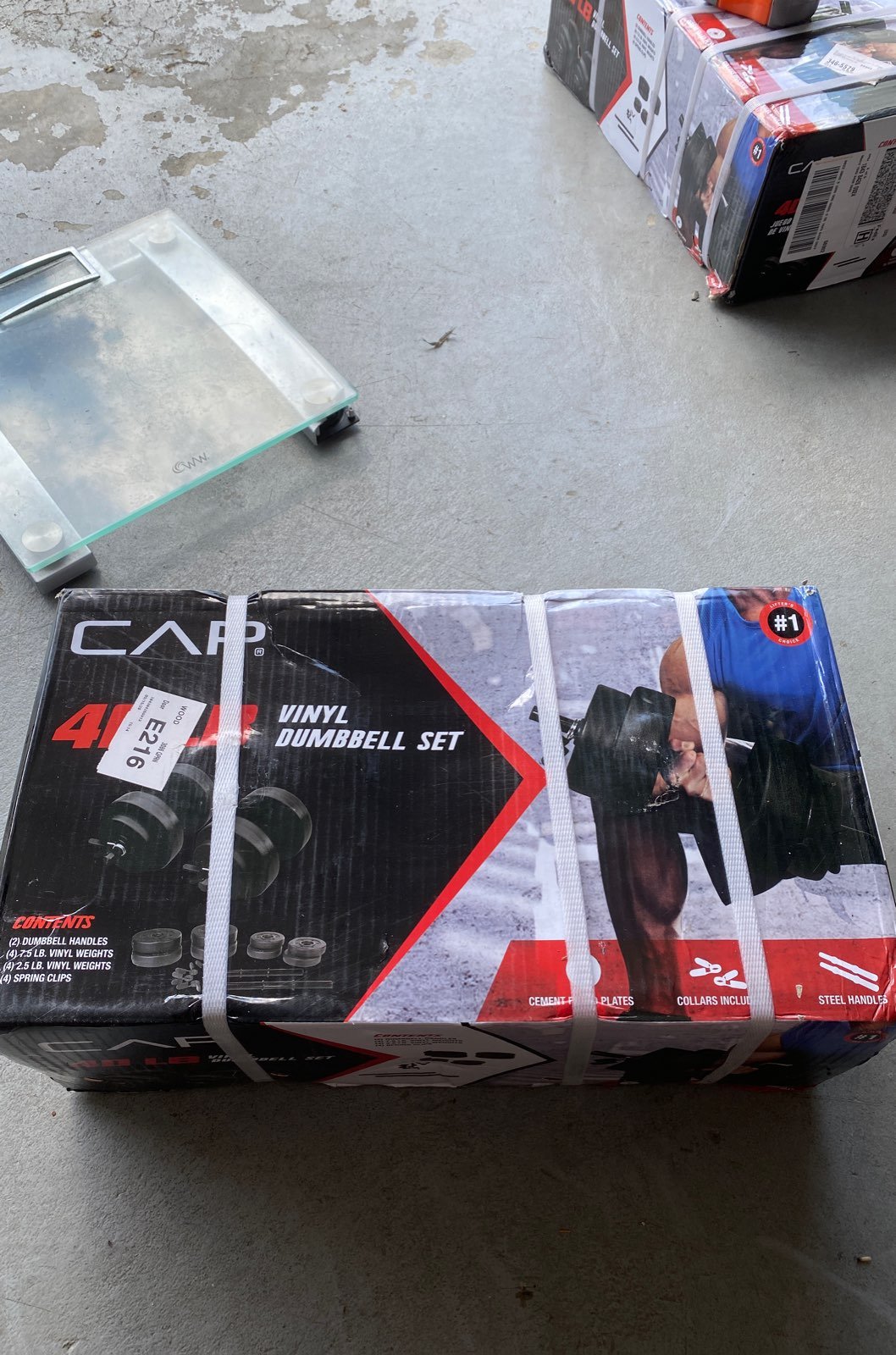CAP 40LB Vinyl Dumbbell Set