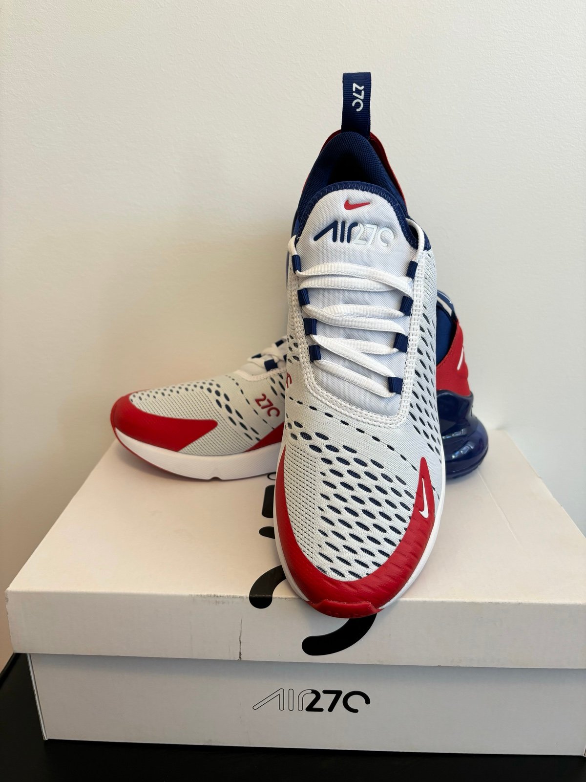 Nike Air Max 270 USA Olympics University Red White Blue Men’s Size 8.5