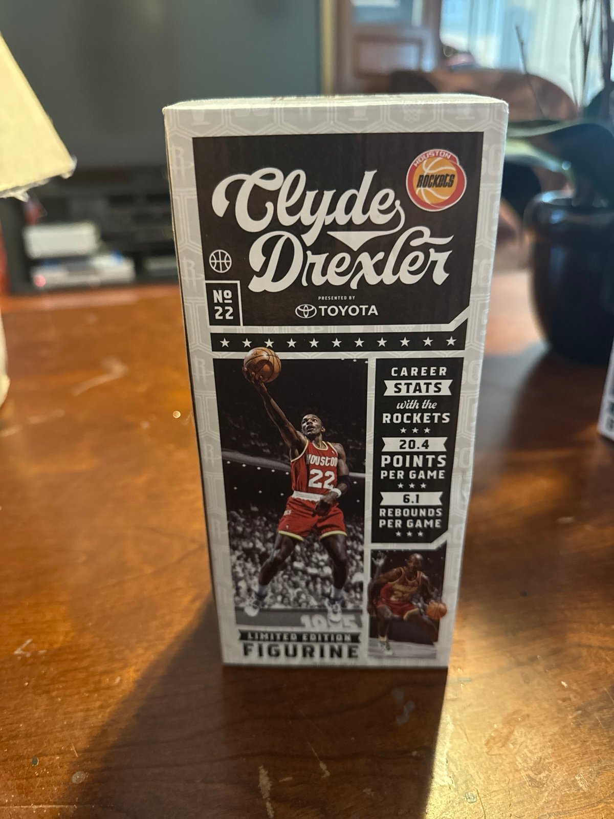 Clyde Drexler Houston rockets bobblehead