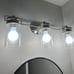 Brushed Nickel Bathroom light fixture