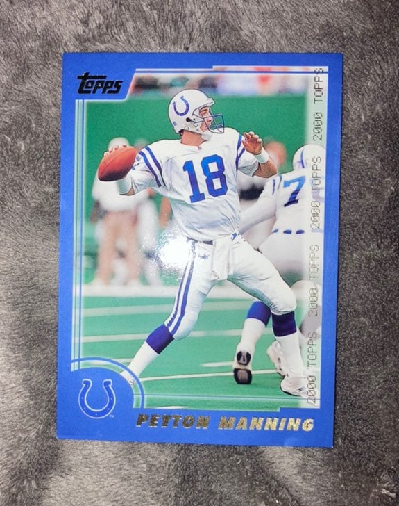 peyton manning 2000 Topps Jumbo 2nd year card. Ultra rare.
