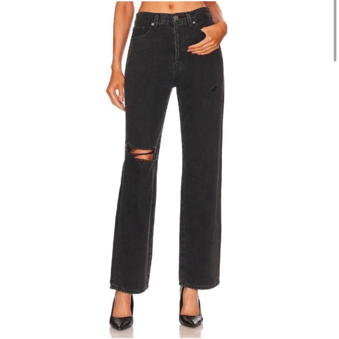 NWT Pistola Cassie Super High Rise Straight Black Nightshade Size 31