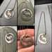 Vintage Sterling Bull Moose Open Silhouette pendant with chain