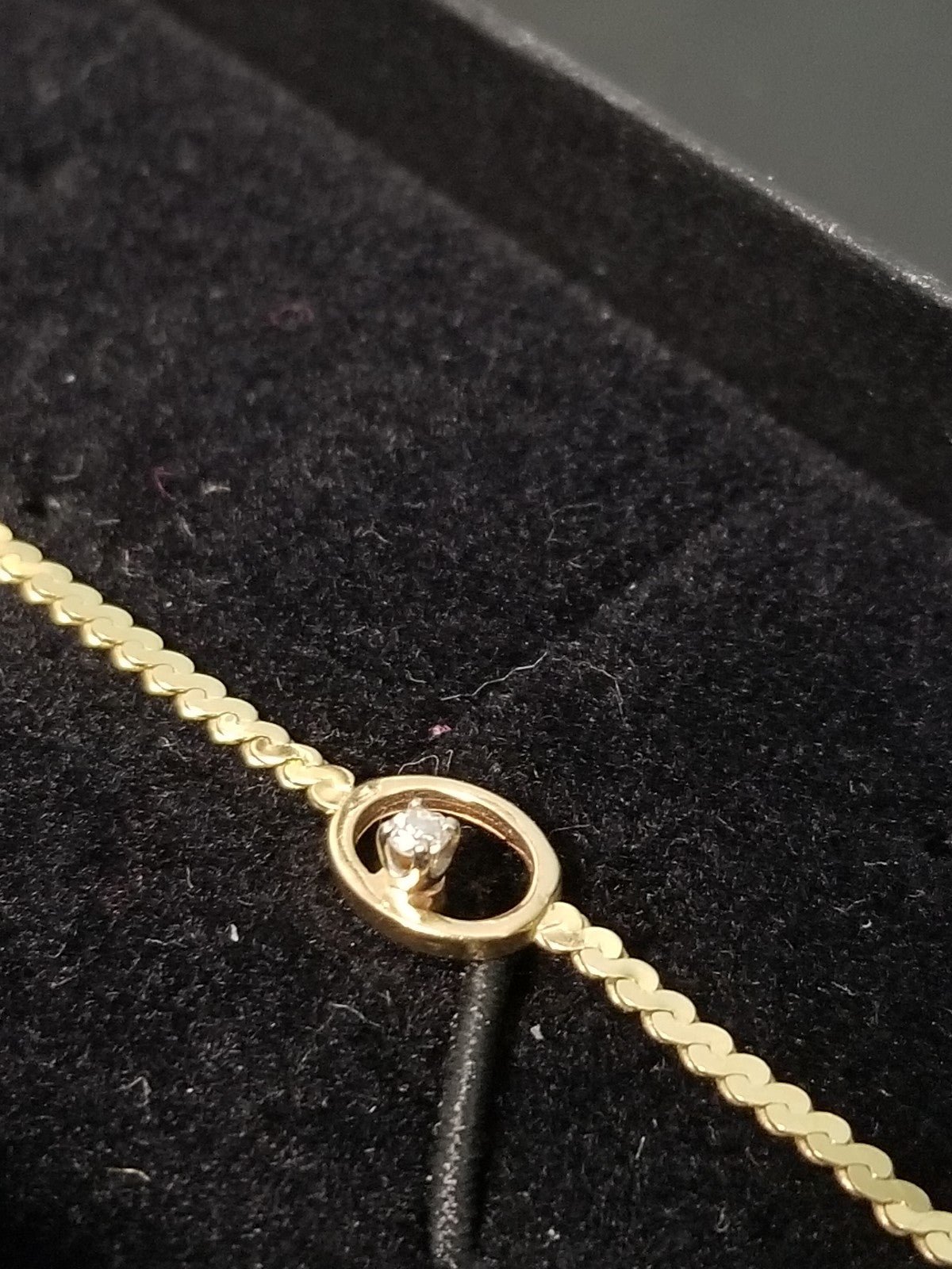 14k Bracelet With Small Diamond