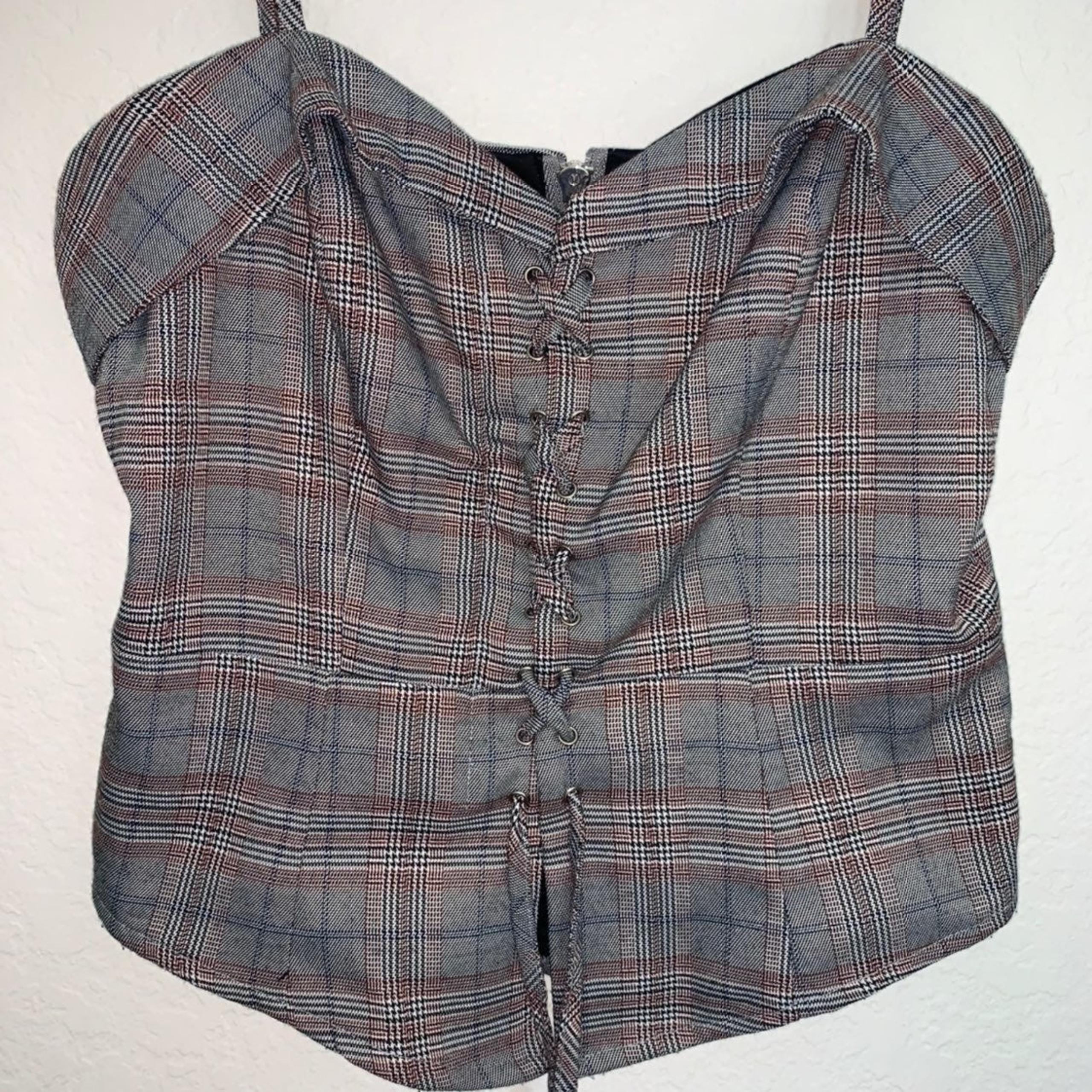 VINTAGE PLAID TANK TOP