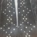 Vintage Black Velvet/Satin with Rhinestones and pearls Womens Stole