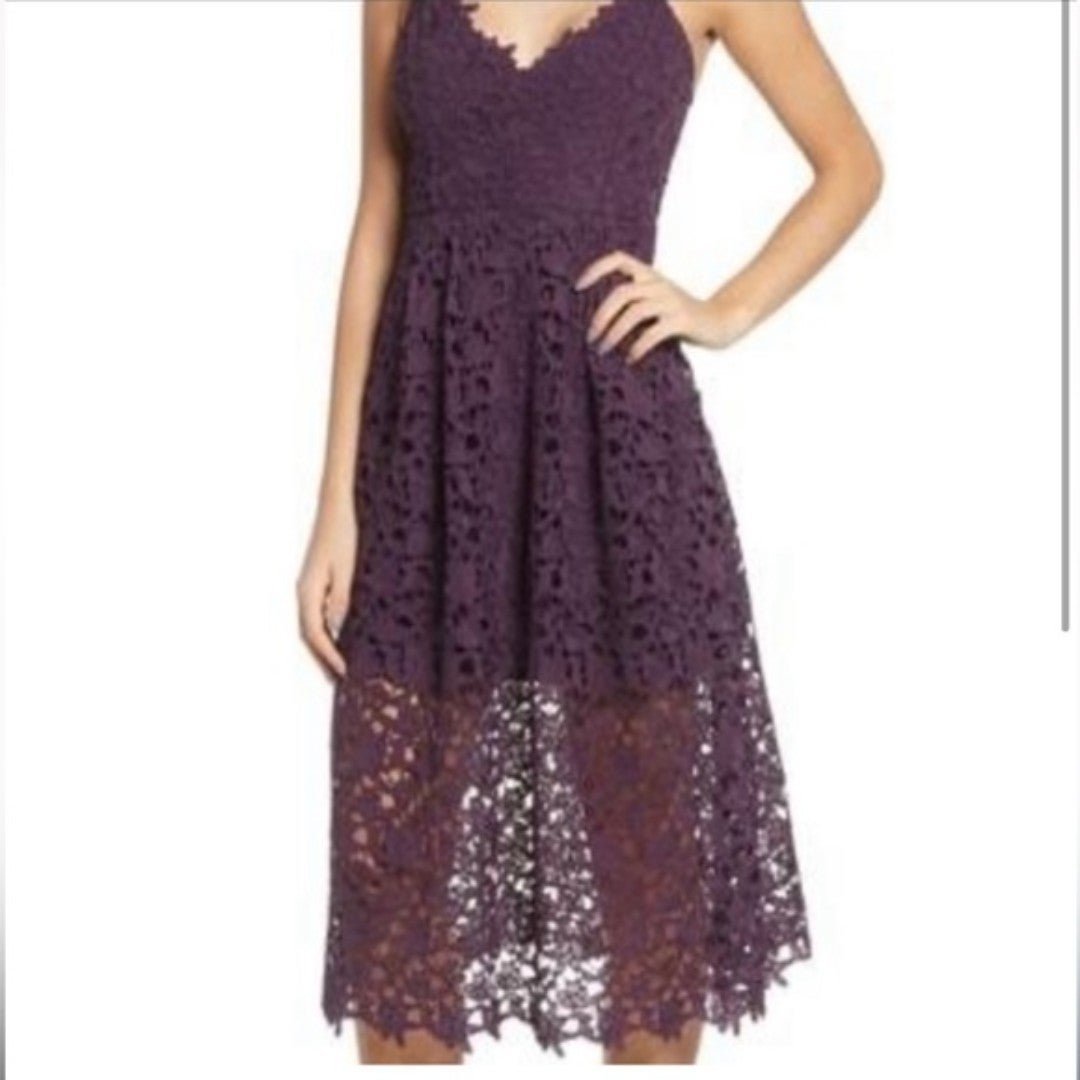 ASTR Purple Lace Dress