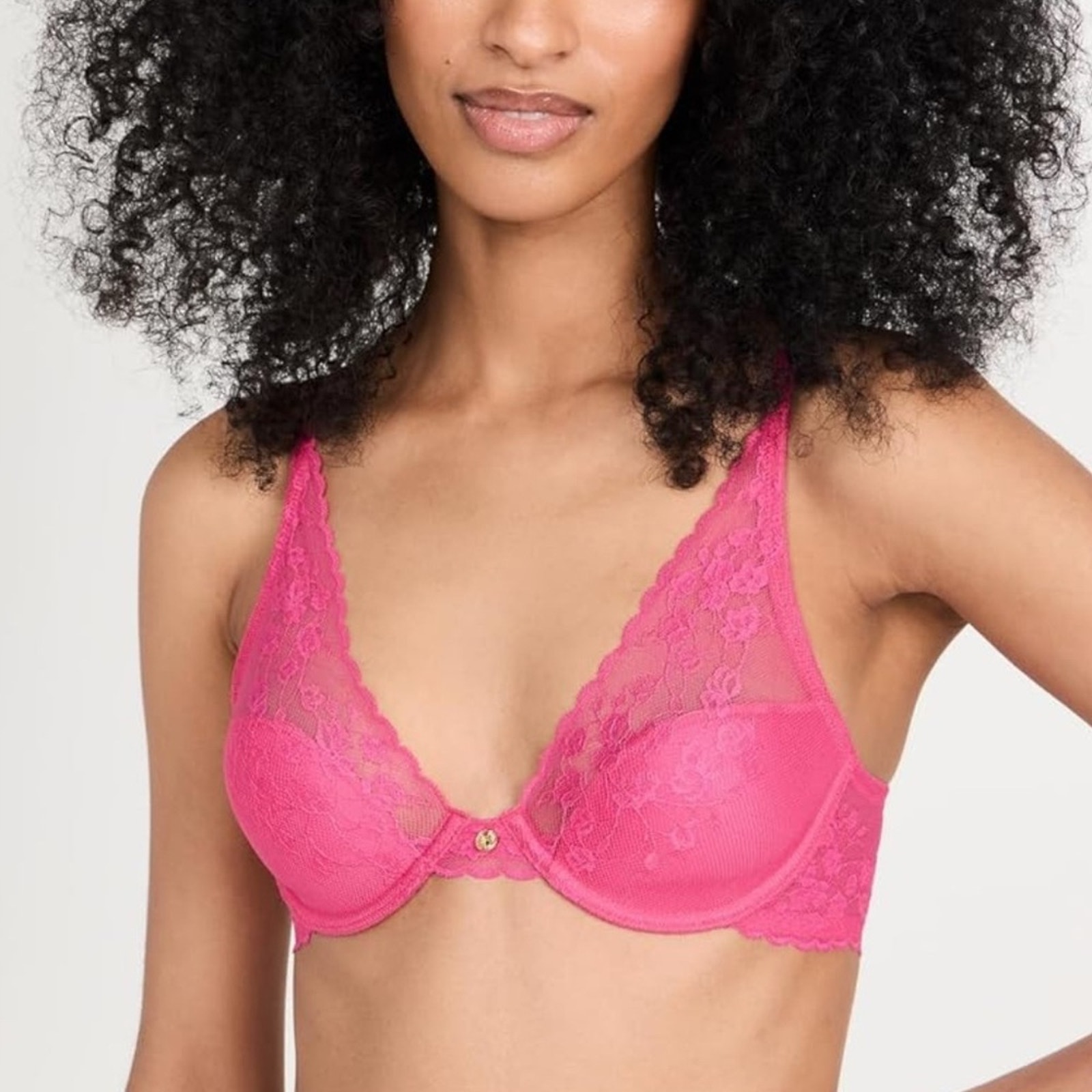 Natori Women's Cherry Blossom Convertible Contour Bra 32D Bright Blush Pink