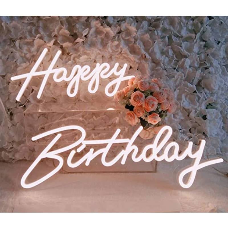 Happy Birthday Neon Sign 23x8 NEW