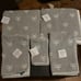 GRAY COQUETTE BOW MATCHING BATH TOWEL SET