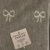 GRAY COQUETTE BOW MATCHING BATH TOWEL SET