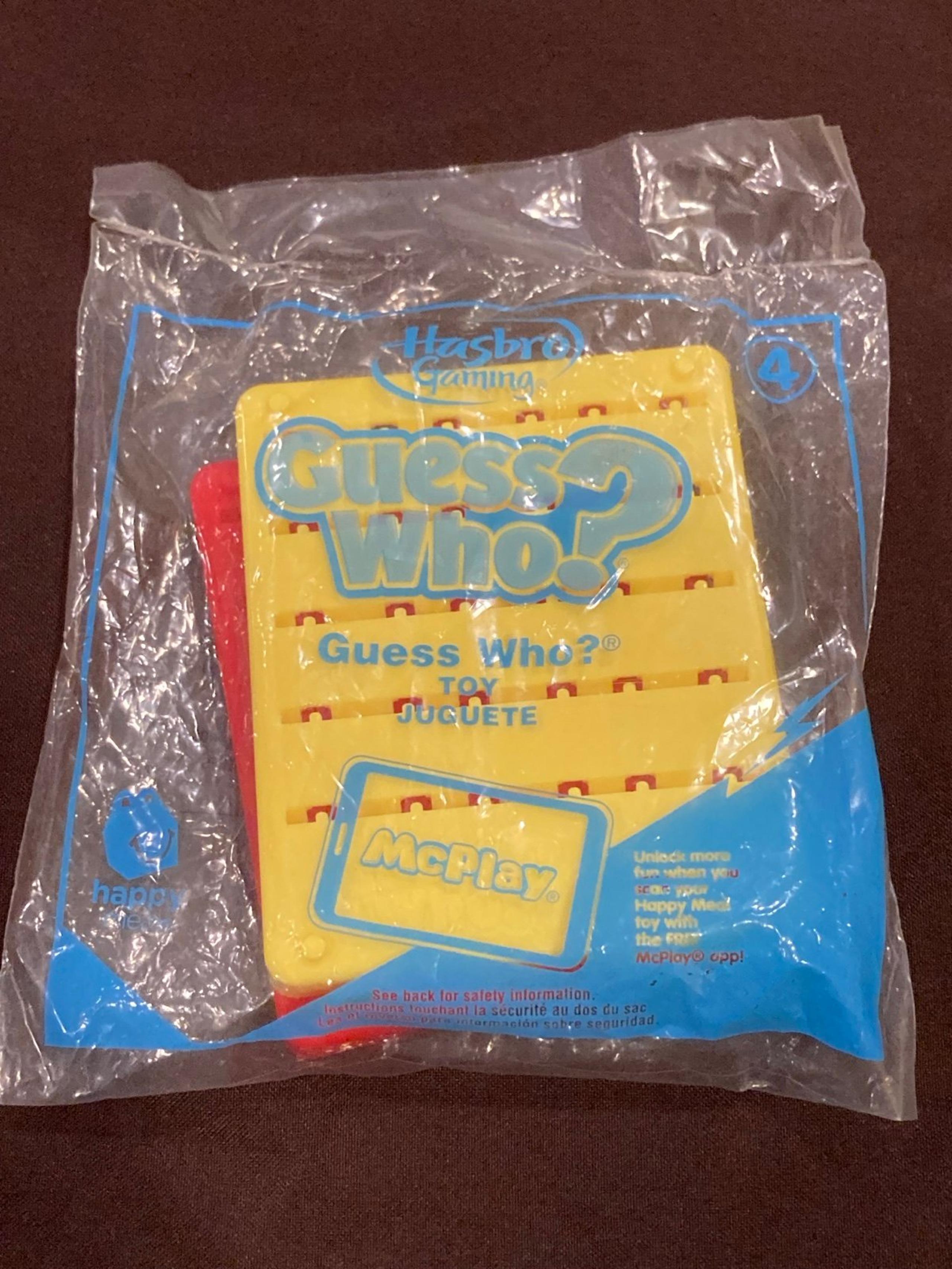 McDonald's Happy Meal Toy  Hasbro Gaming  #4 GUESS WHO?  NEW