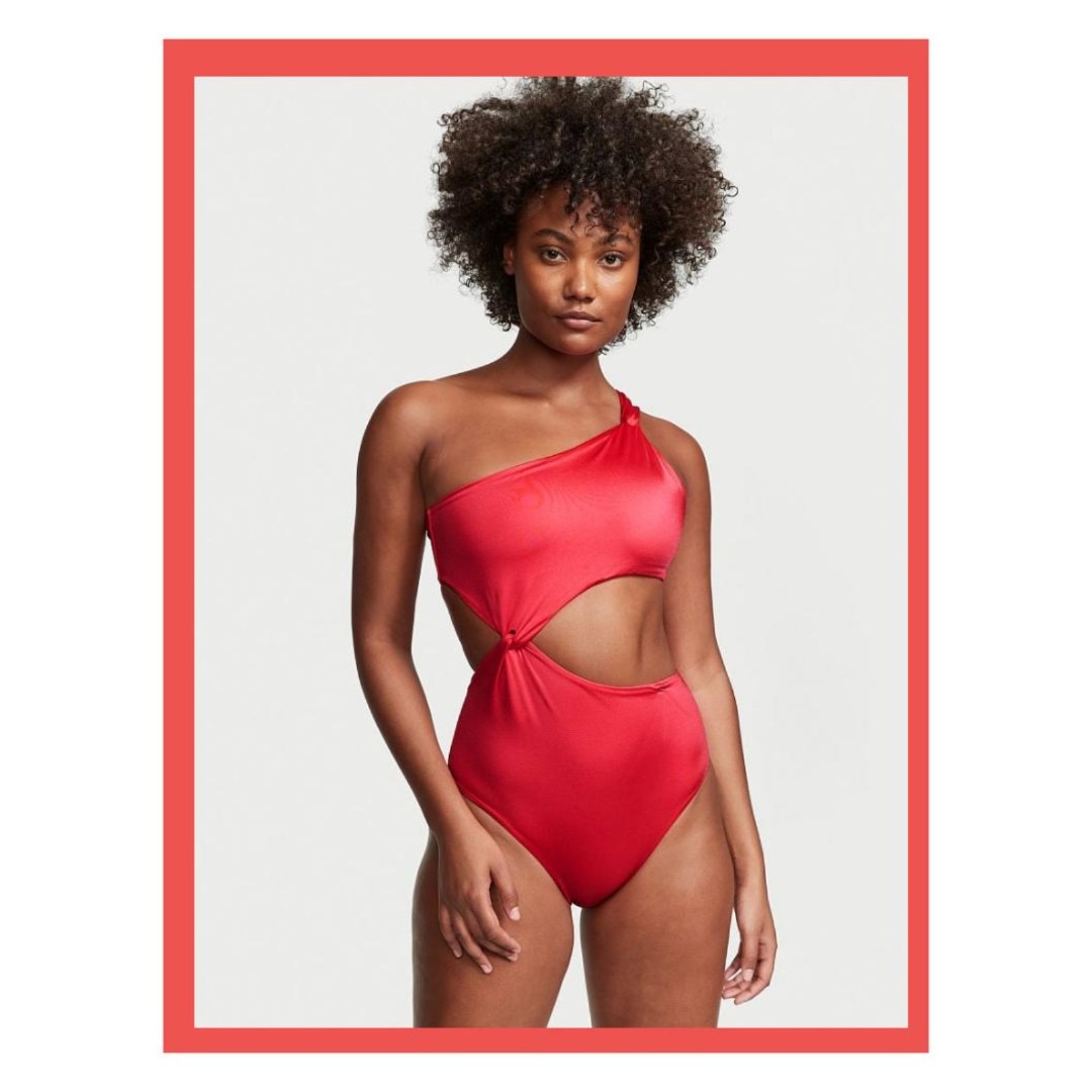 Victoria's Secret Swim XXL Wild Strawberry Twist Monokini One-Piece Swimsuit NWT