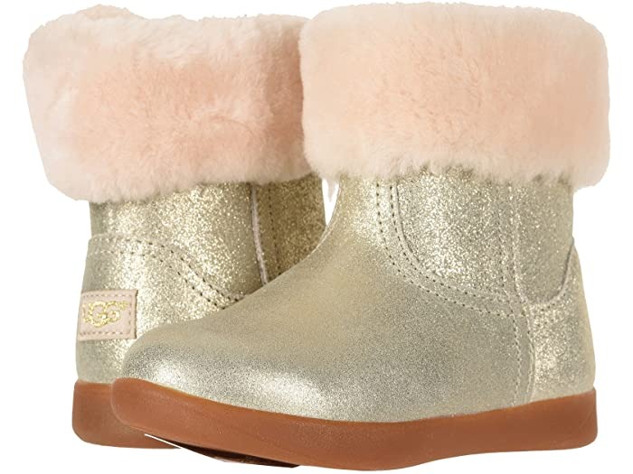 UGG NEW GOLD SHEARLING BOOTIES 6-12 M