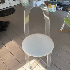 Vintage Acrylic/Lucite MCM Makeup Vanity Chair