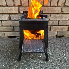 Camping Wood Stove, Portable Wood Burning Stove, Backpacking Folding Camp