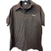 Vintage Carpet Service Polo Shirt Large Double Rib Knit Short Sleeve Roy Brown