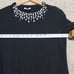 Kate Spade Do Wonders Jewel Rhinestone Wool Blend Sweater Minimalist XS approx.