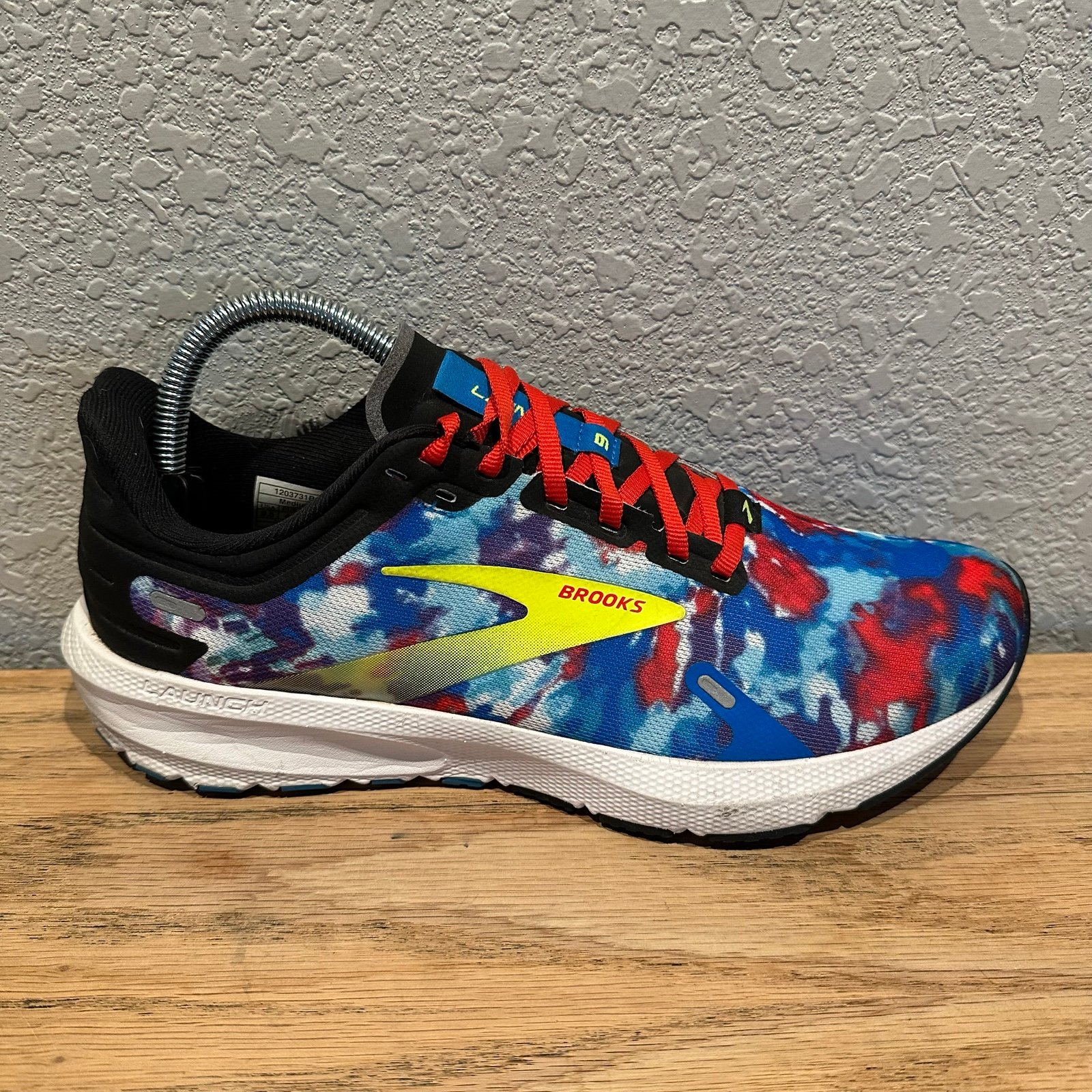 Brooks Launch 9 Running Shoes Sneakers Multi Color Nightlife Womens Size 9.5
