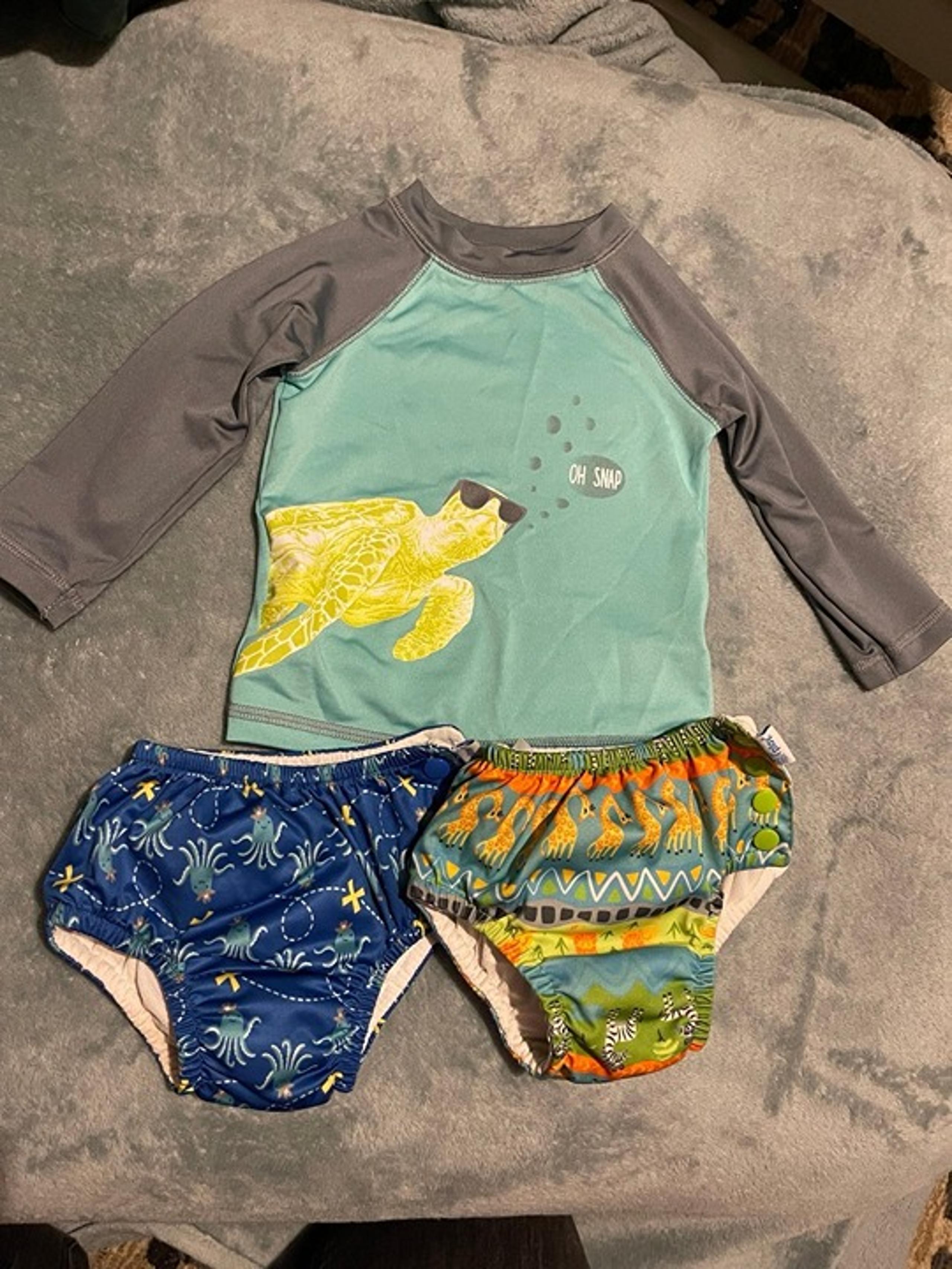I play Reusable Swim Diapers Washable Baby Swim Diaper 12 month 18-22 lbs