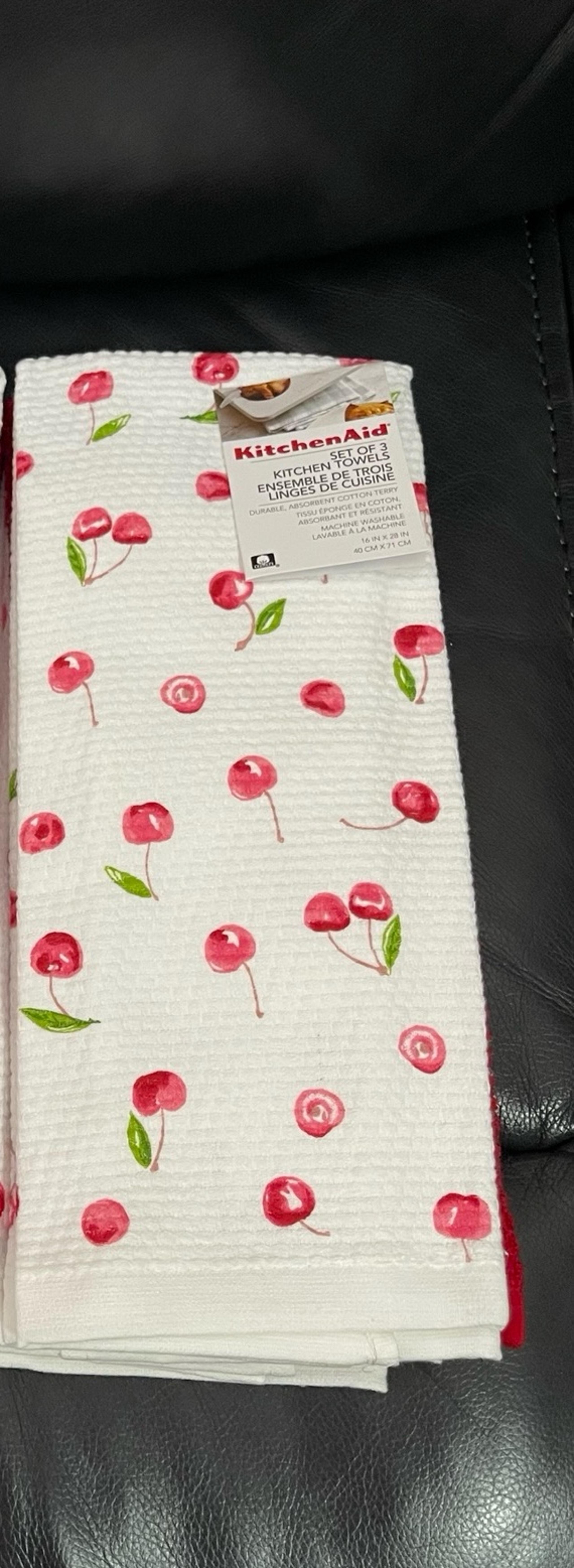 Kitchen Aide Cherries Kitchen Towels (Set of 2)
