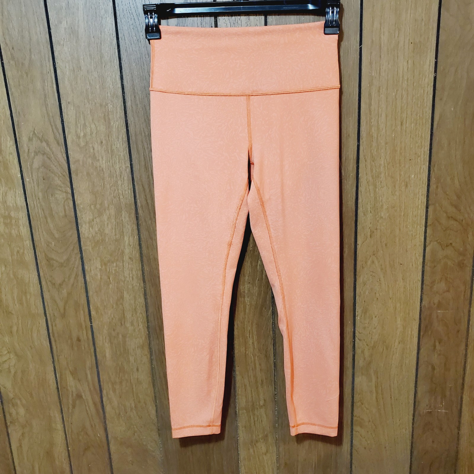 Lululemon Wunder Train High-Rise Cropped Leggings Warm Coral Size 8