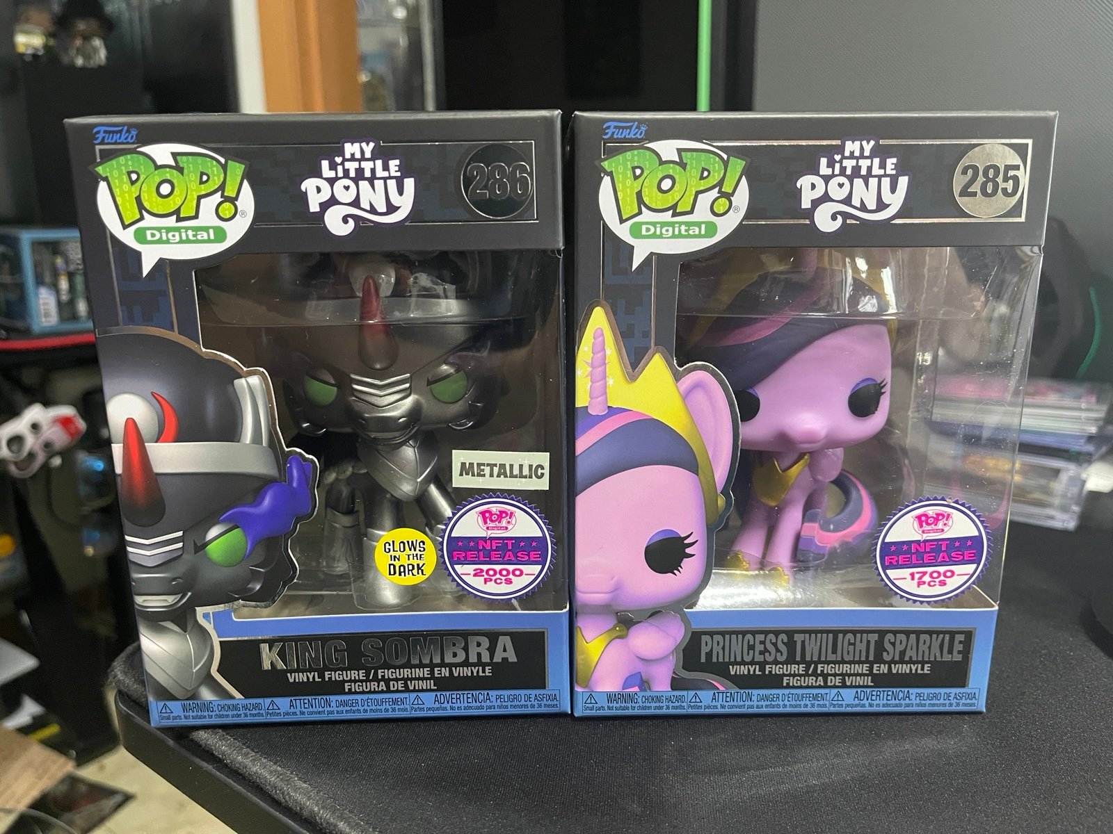 My Little Pony King Sombra Pop Digital Glow Metallic Funko Pop LE2000 & PRINCESS
