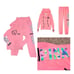VS PINK neon coral tropical campus jogger pant zip hoodie jacket set