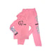 VS PINK neon coral tropical campus jogger pant zip hoodie jacket set