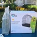 Parakeet cage and bedding